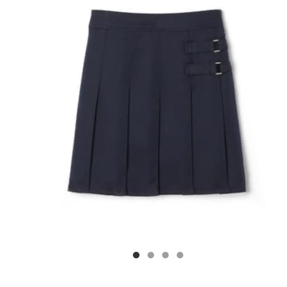 Navy Pleated school uniform Skirt